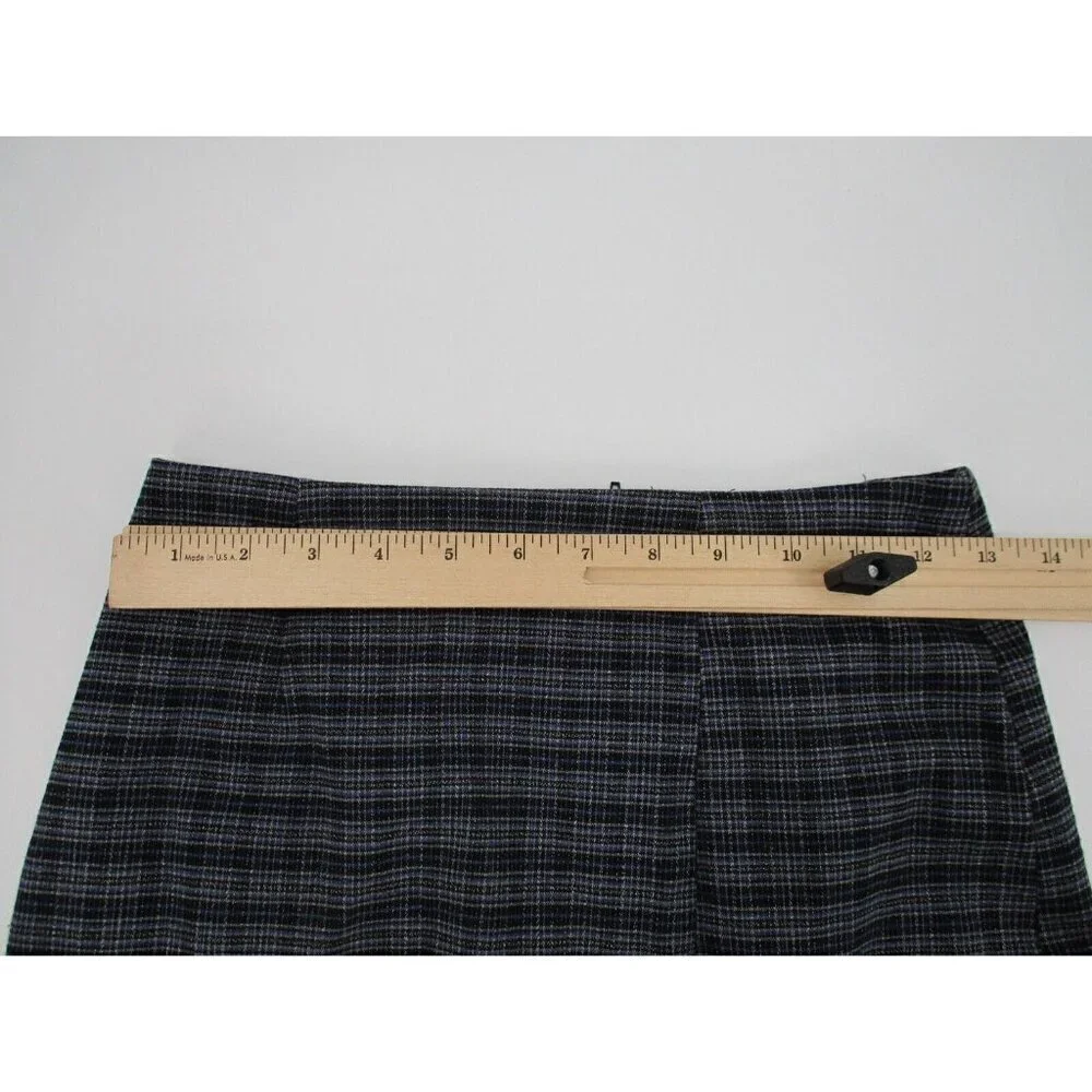 Younique Clothing Juniors Skirt 9 Plaid Preppy Zipper Unlined Made in USA Casual